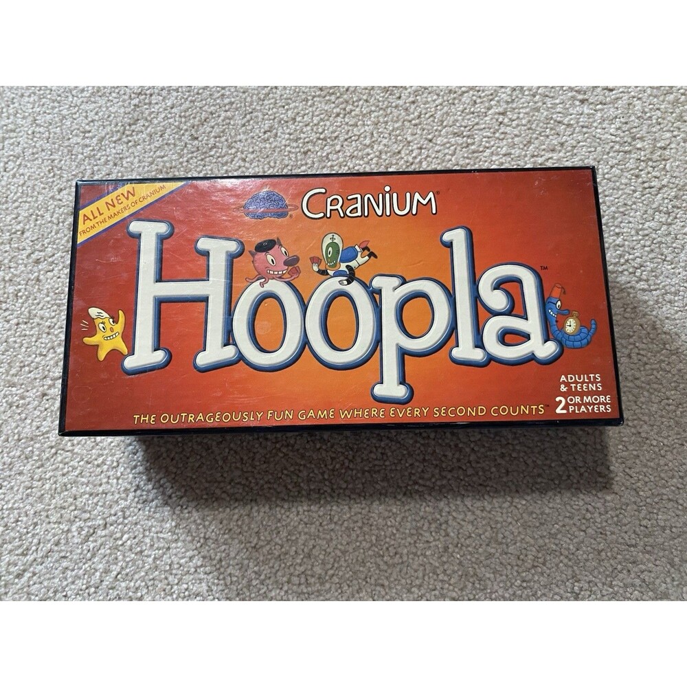 Cranium Hoopla Board Game Complete Vintage 2002 2003